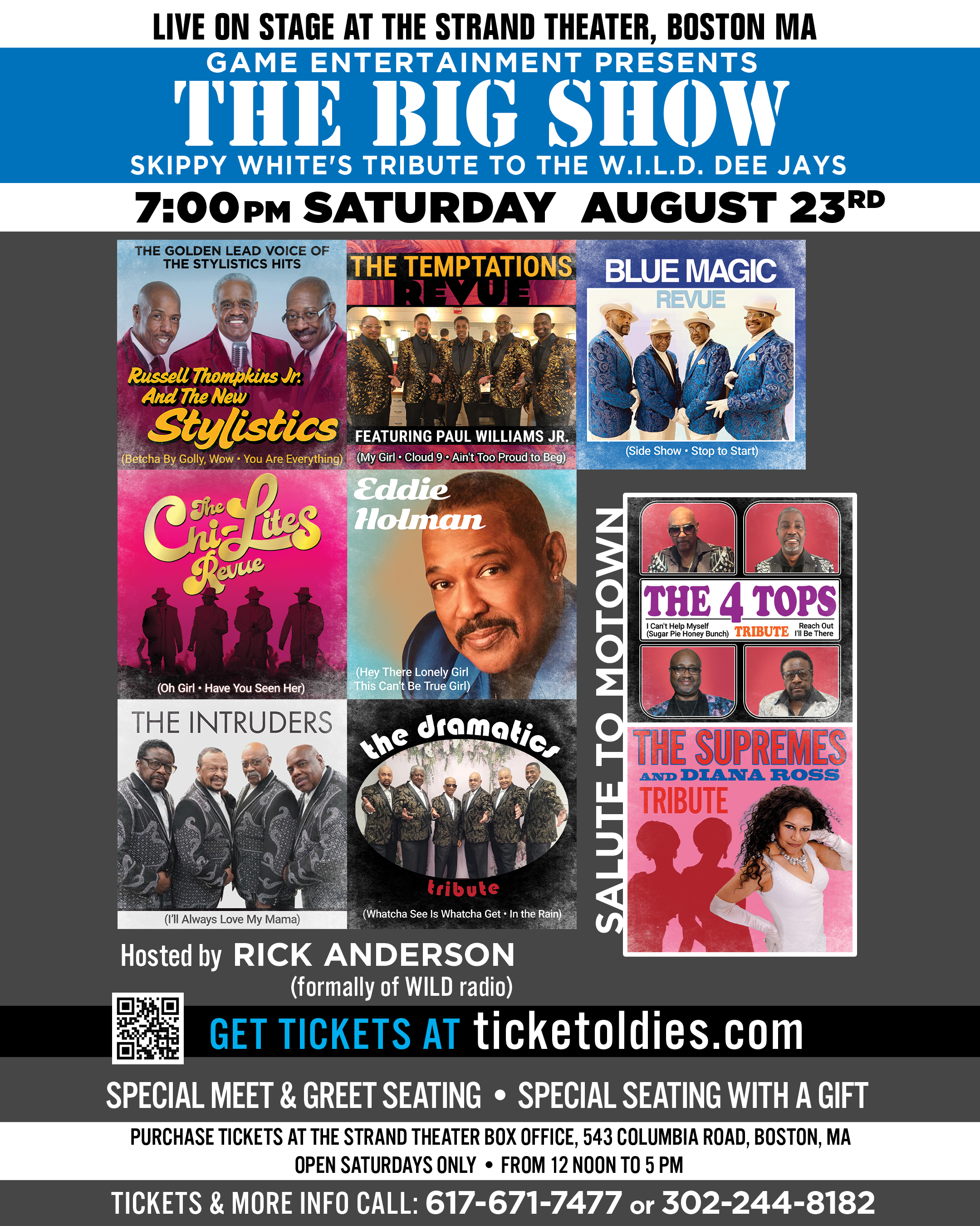 The Big Show: Skippy White's Tribute to the W.I.L.D. Dee Jays event flyer